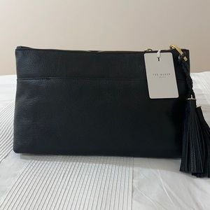 Black Night new bag one size leather and sweater